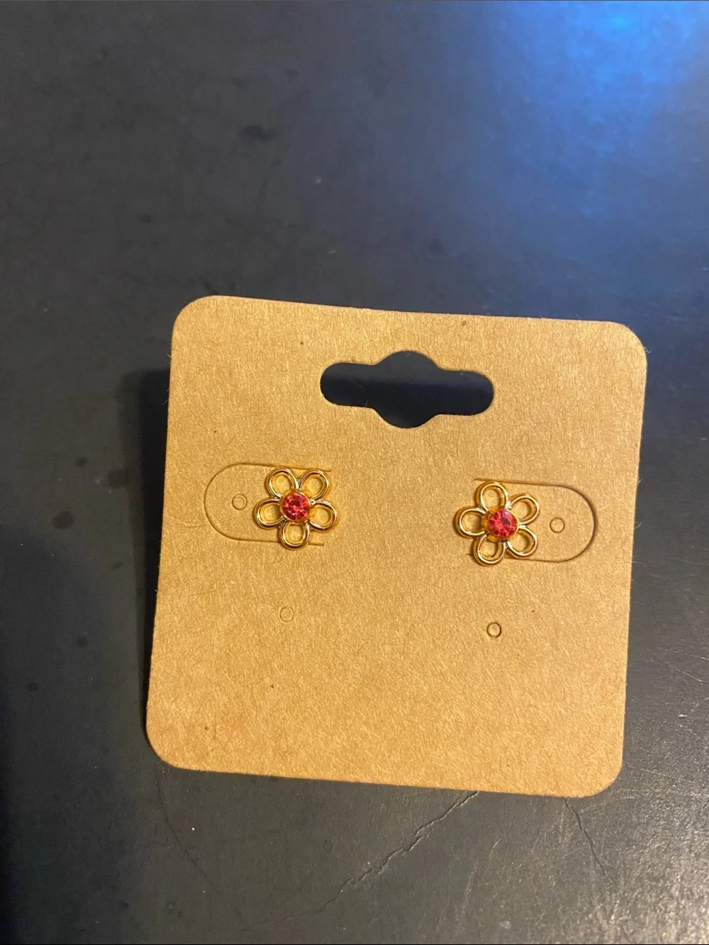 Gold-Tone Kids Stud Earrings Set - Floral & Star Designs